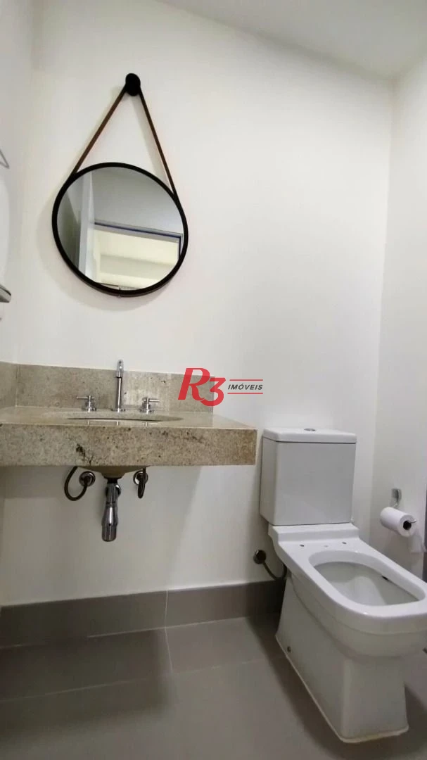 Apartamento com 1 dormitório para alugar, 54 m² por R$ 5.000,02/mês - Boqueirão - Santos/SP