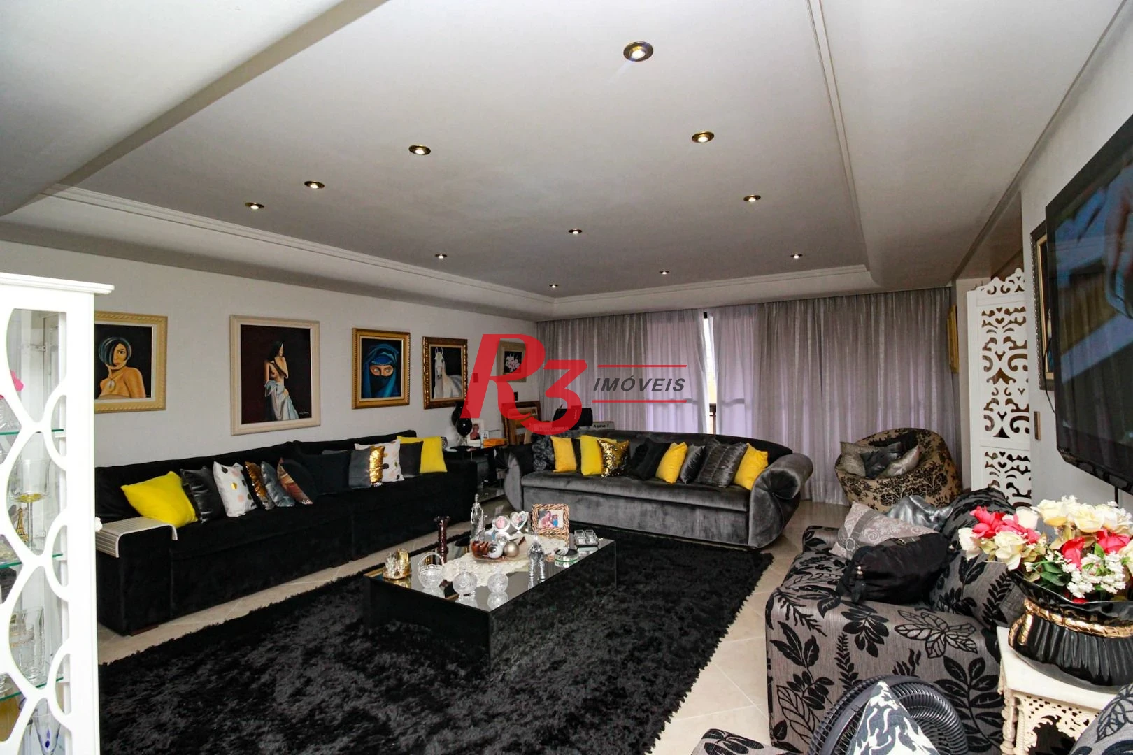 Apartamento com 3 dormitórios à venda, 244 m² - Gonzaga - Santos/SP