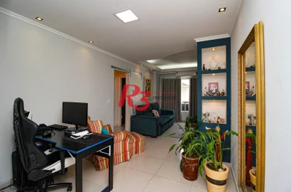 Apartamento com 2 dormitórios à venda, 96 m² por R$ 650.000,00 - Aparecida - Santos/SP