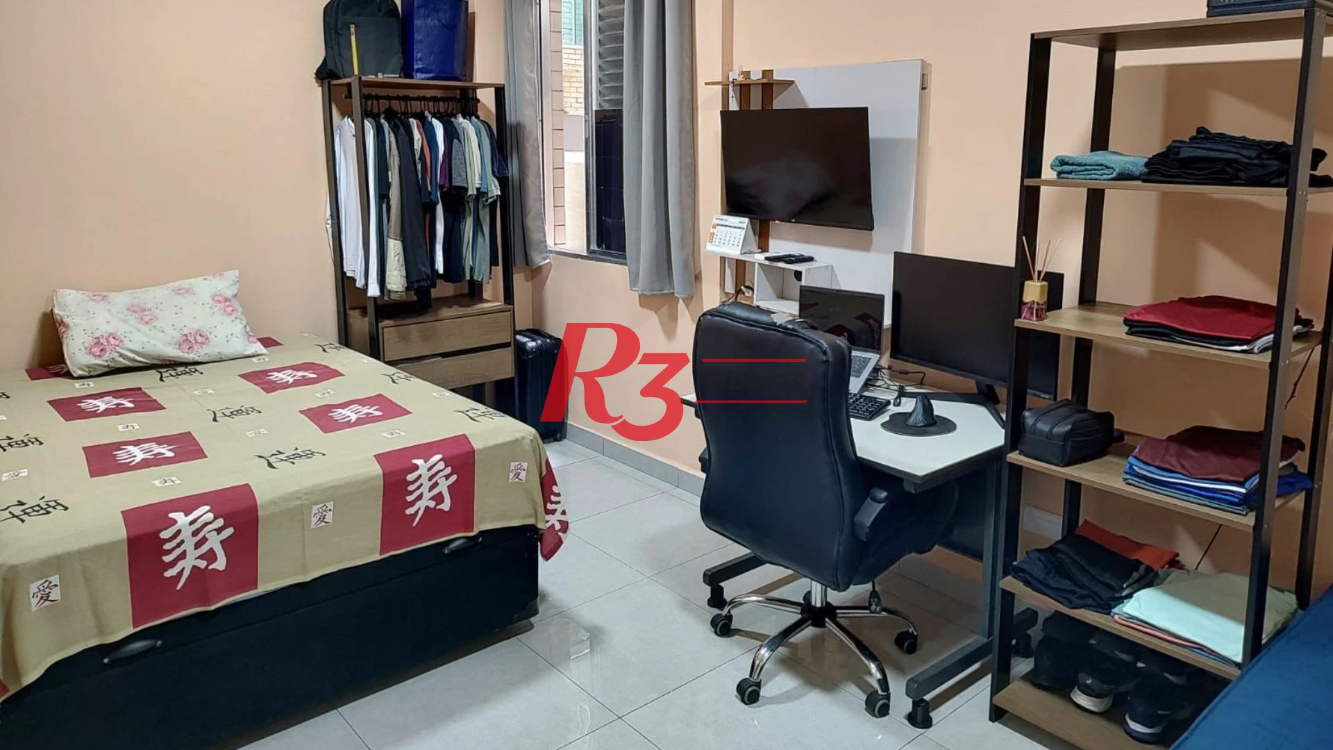 Kitnet com 1 dormitório para alugar, 26 m² por R$ 3.000,02/mês - Gonzaga - Santos/SP