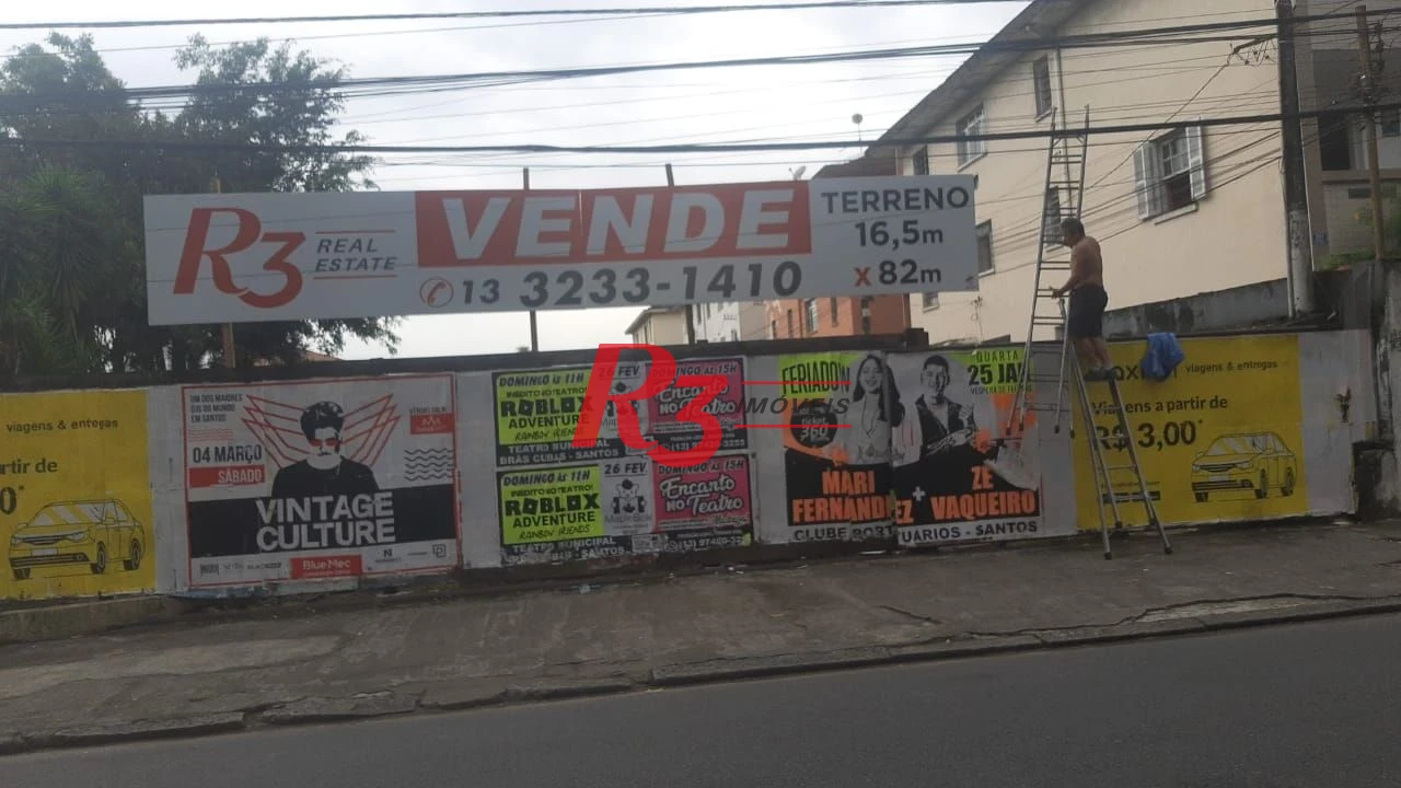 Terreno à venda, 1820 m² por R$ 11.710.000,00 - Boqueirão - Santos/SP