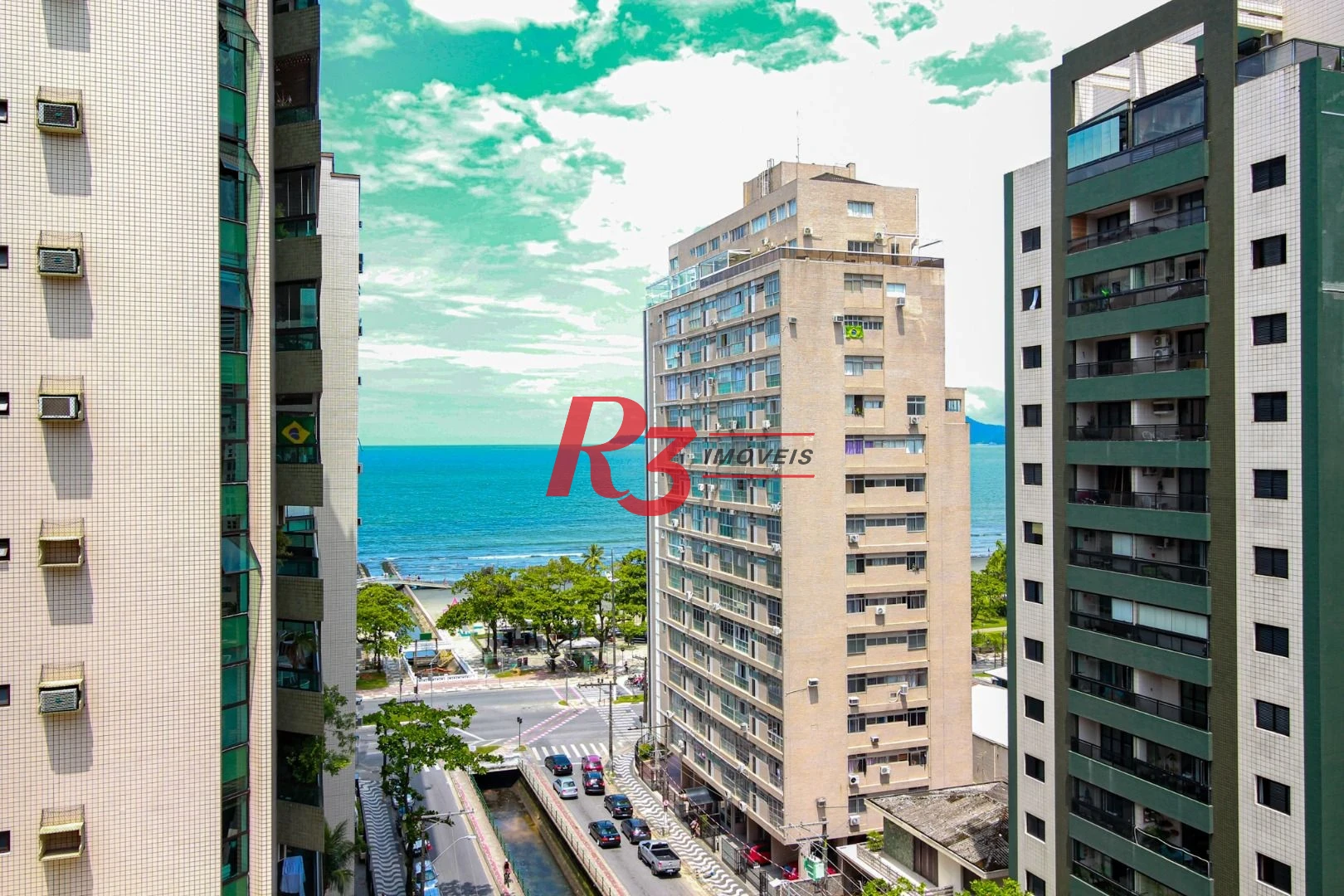 Apartamento com 3 dormitórios à venda, 120 m² por R$ 1.300.000,00 - Embaré - Santos/SP
