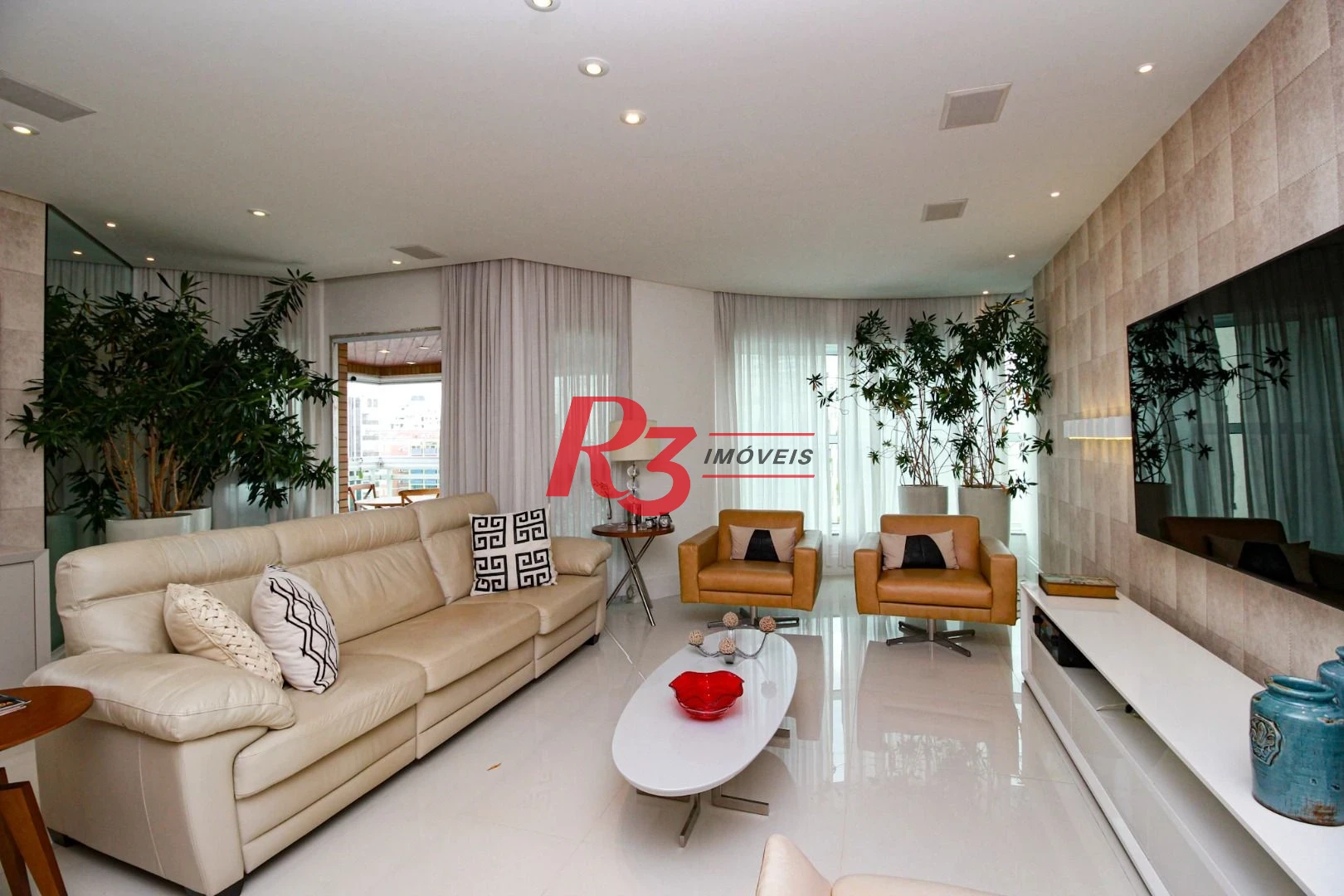 Apartamento com 4 dormitórios para alugar, 204 m² por R$ 18.000,00/mês - Gonzaga - Santos/SP