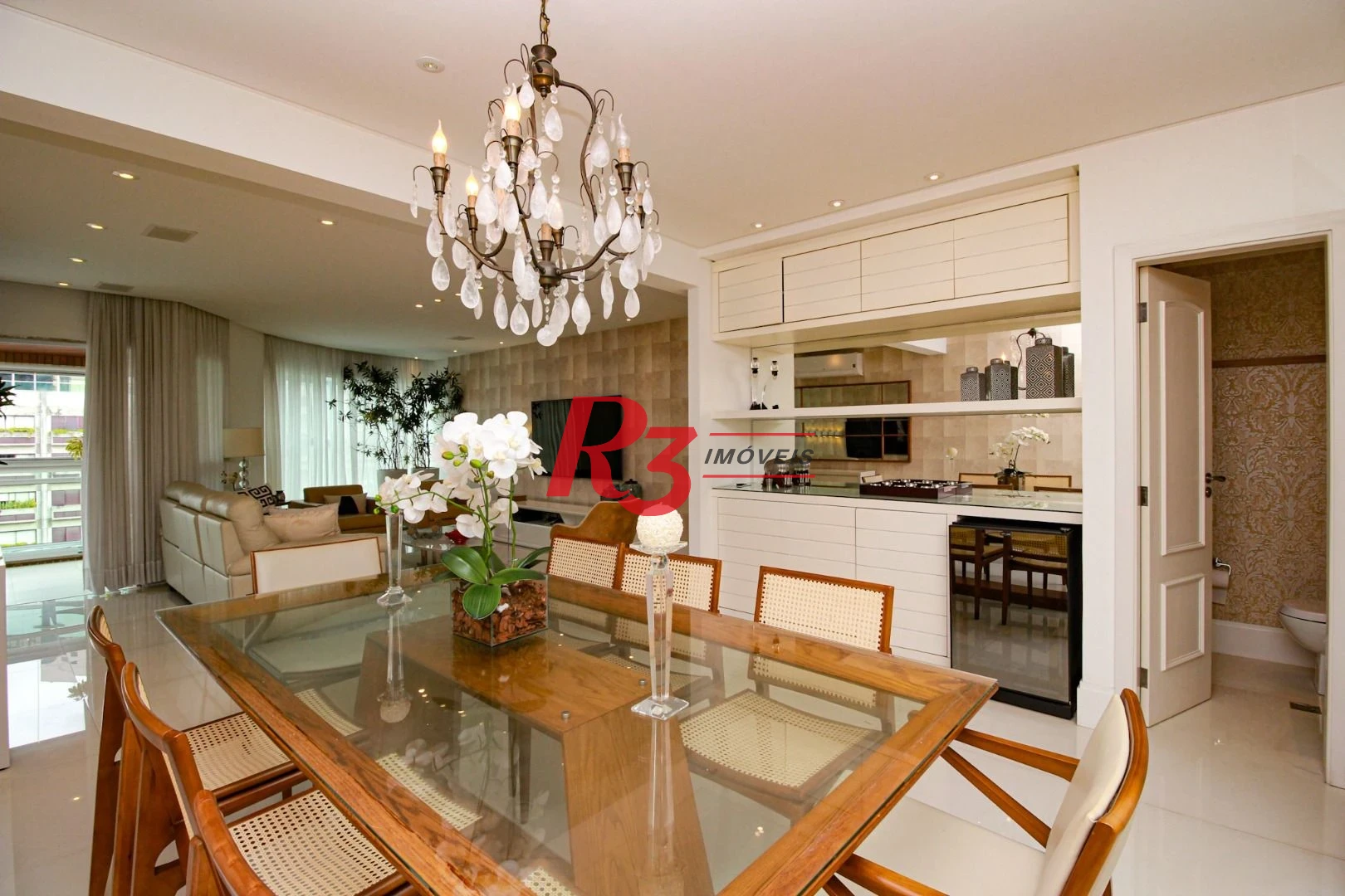 Apartamento com 4 dormitórios para alugar, 204 m² por R$ 18.000,00/mês - Gonzaga - Santos/SP