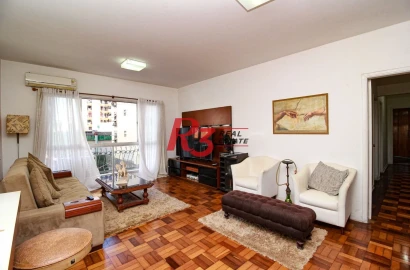 Apartamento com 3 dormitórios à venda, 165 m² por R$ 1.100.000,00 - Ponta da Praia - Santos/SP