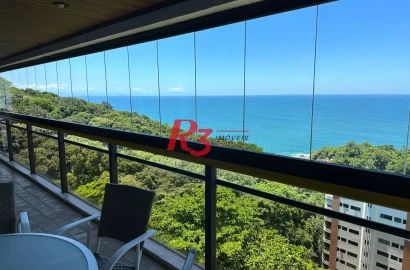 Apartamento com 3 dormitórios à venda, 168 m² - Morro Sorocotuba - Guarujá/SP