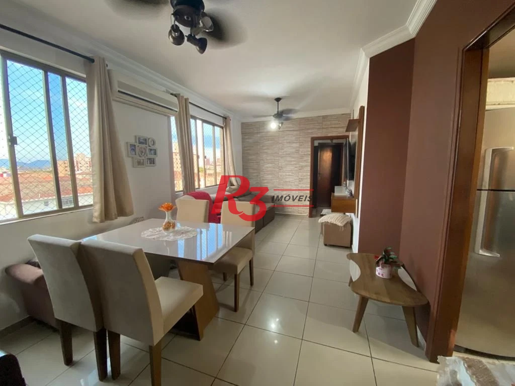Apartamento com 3 dormitórios à venda, 80 m² por R$ 580.000,00 - Aparecida - Santos/SP