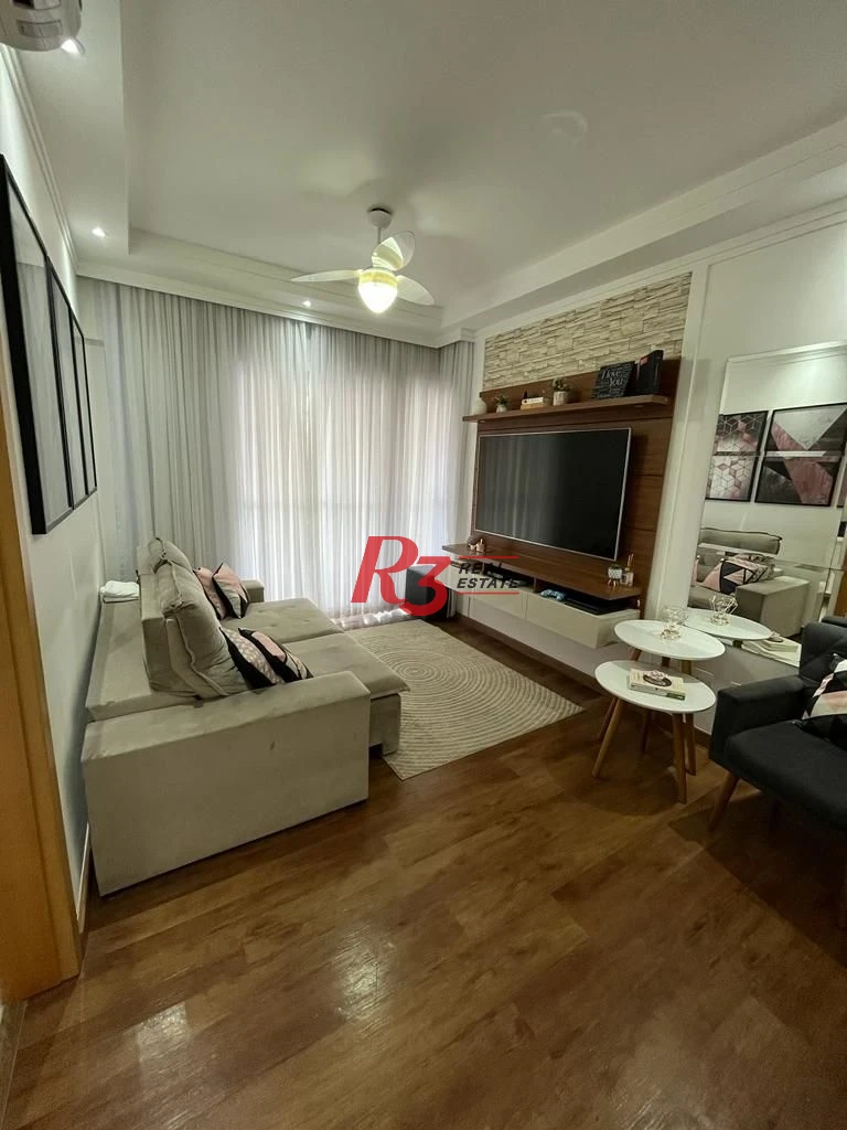 Apartamento Garden com 2 dormitórios à venda, 82 m² por R$ 1.224.000,00 - Campo Grande - Santos/SP