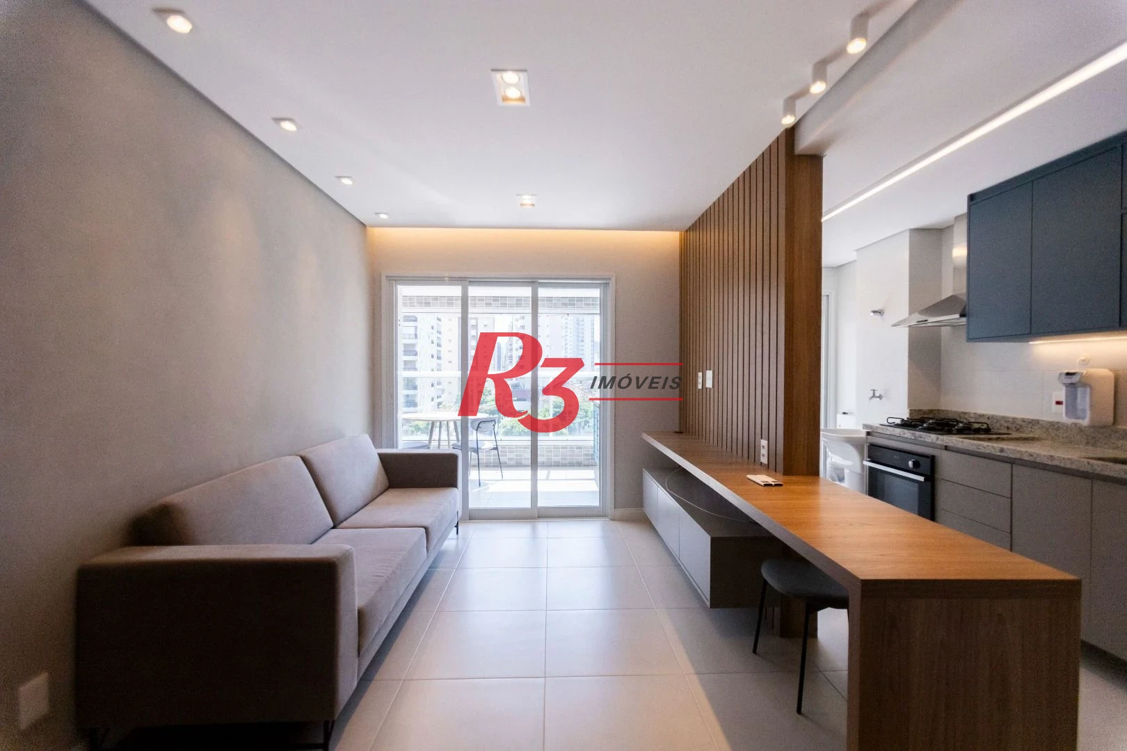Apartamento com 1 dormitório para alugar, 66 m² por R$ 7.000,02/mês - Vila Rica - Santos/SP