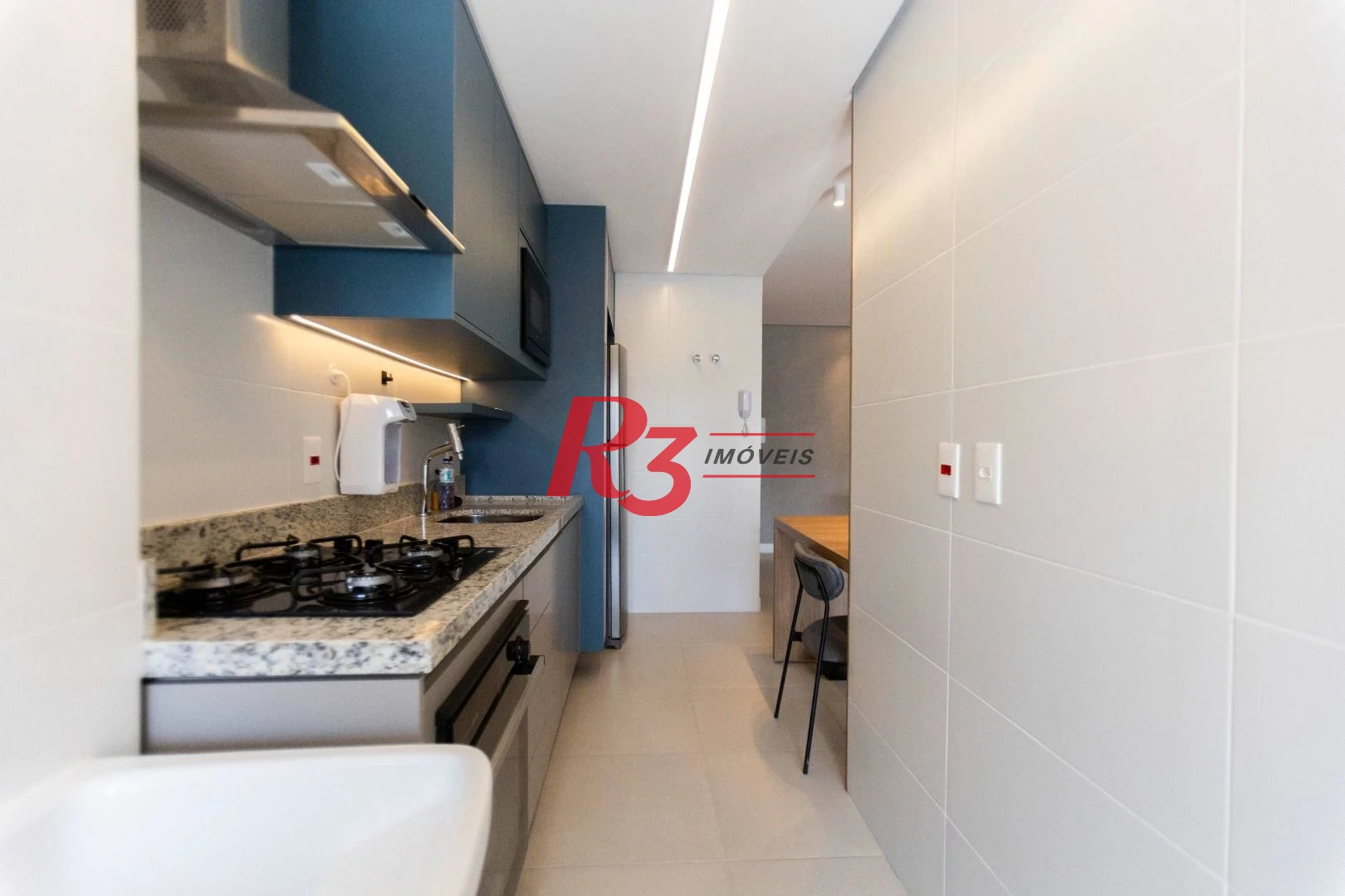 Apartamento com 1 dormitório para alugar, 66 m² por R$ 7.000,02/mês - Vila Rica - Santos/SP