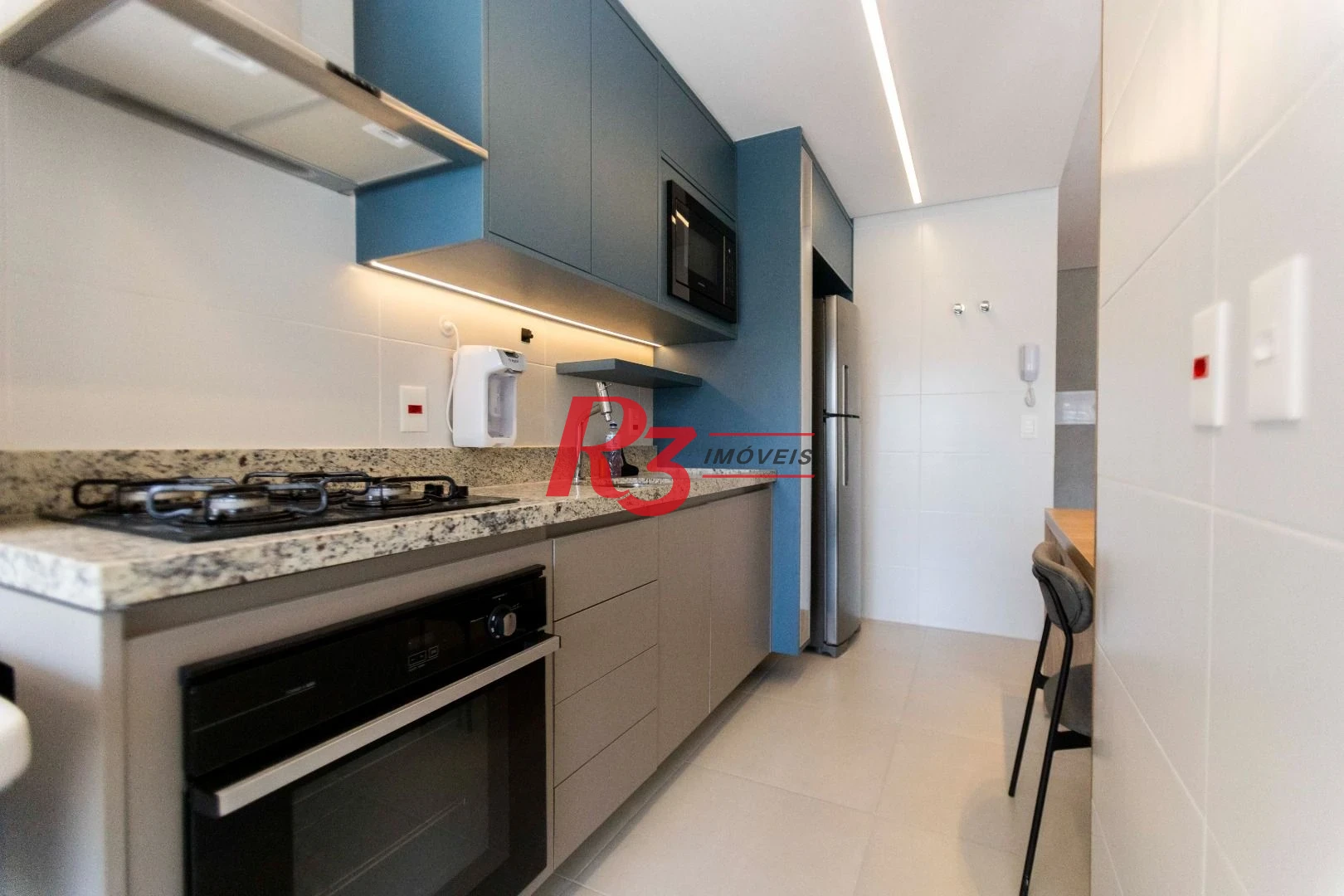 Apartamento com 1 dormitório para alugar, 66 m² por R$ 7.000,02/mês - Vila Rica - Santos/SP