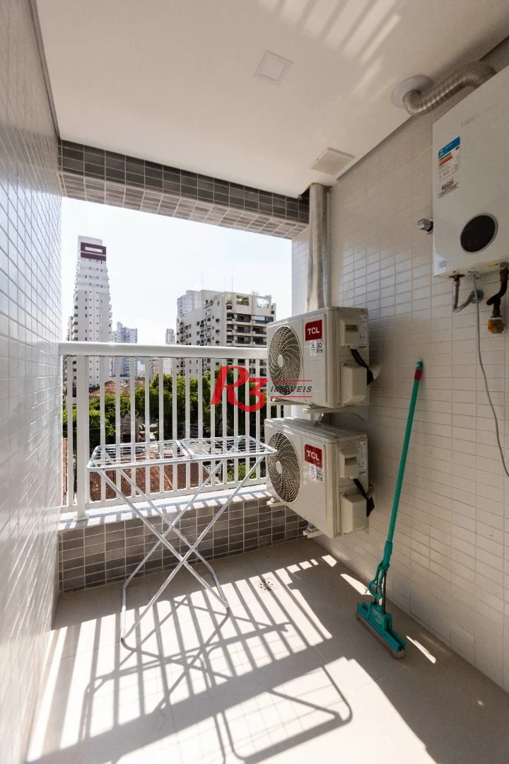 Apartamento com 1 dormitório para alugar, 66 m² por R$ 7.000,02/mês - Vila Rica - Santos/SP