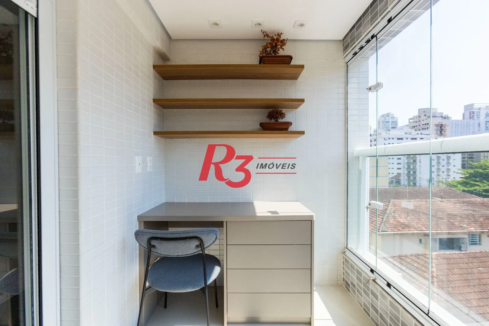 Apartamento com 1 dormitório para alugar, 66 m² por R$ 7.000,02/mês - Vila Rica - Santos/SP