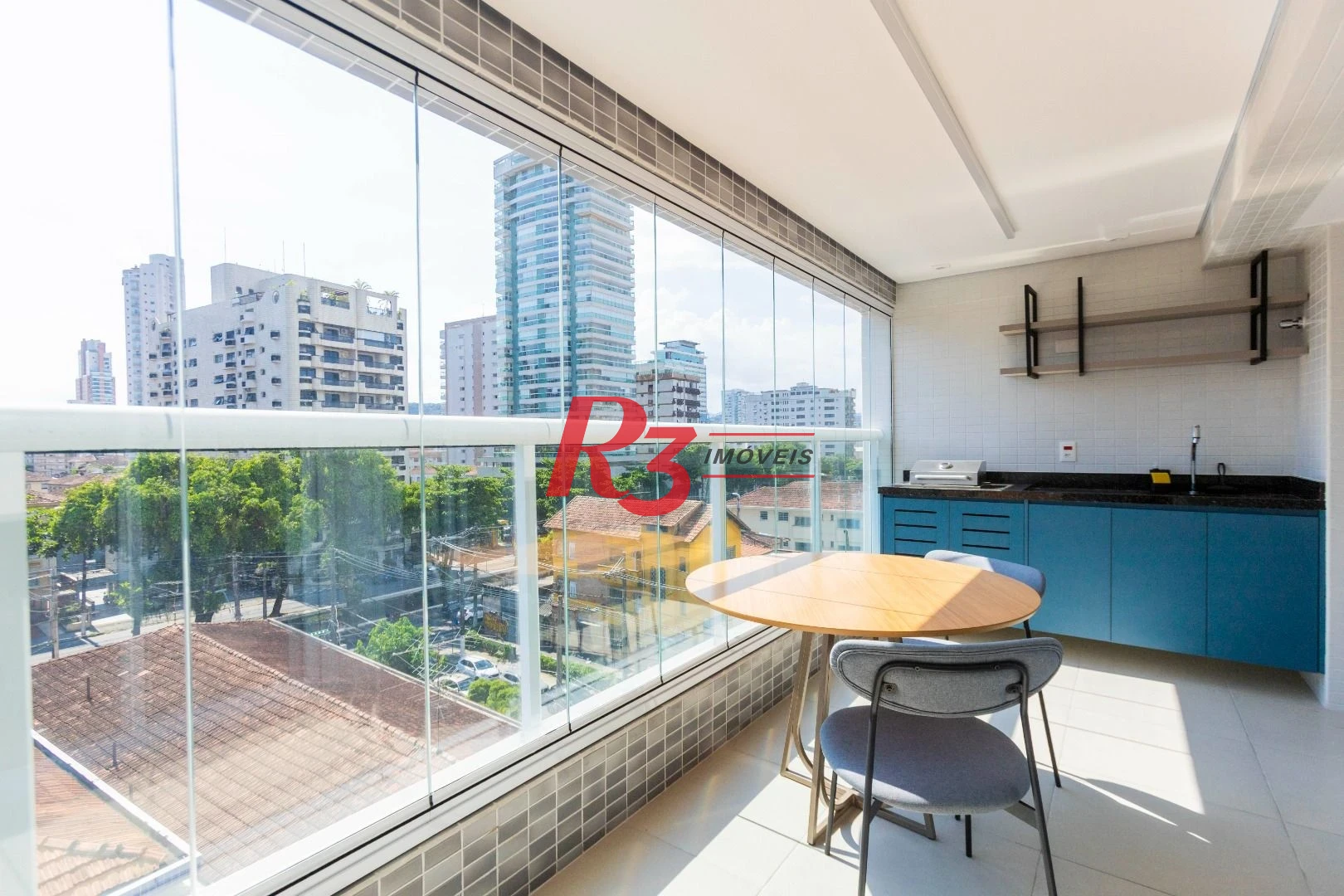 Apartamento com 1 dormitório para alugar, 66 m² por R$ 7.000,02/mês - Vila Rica - Santos/SP