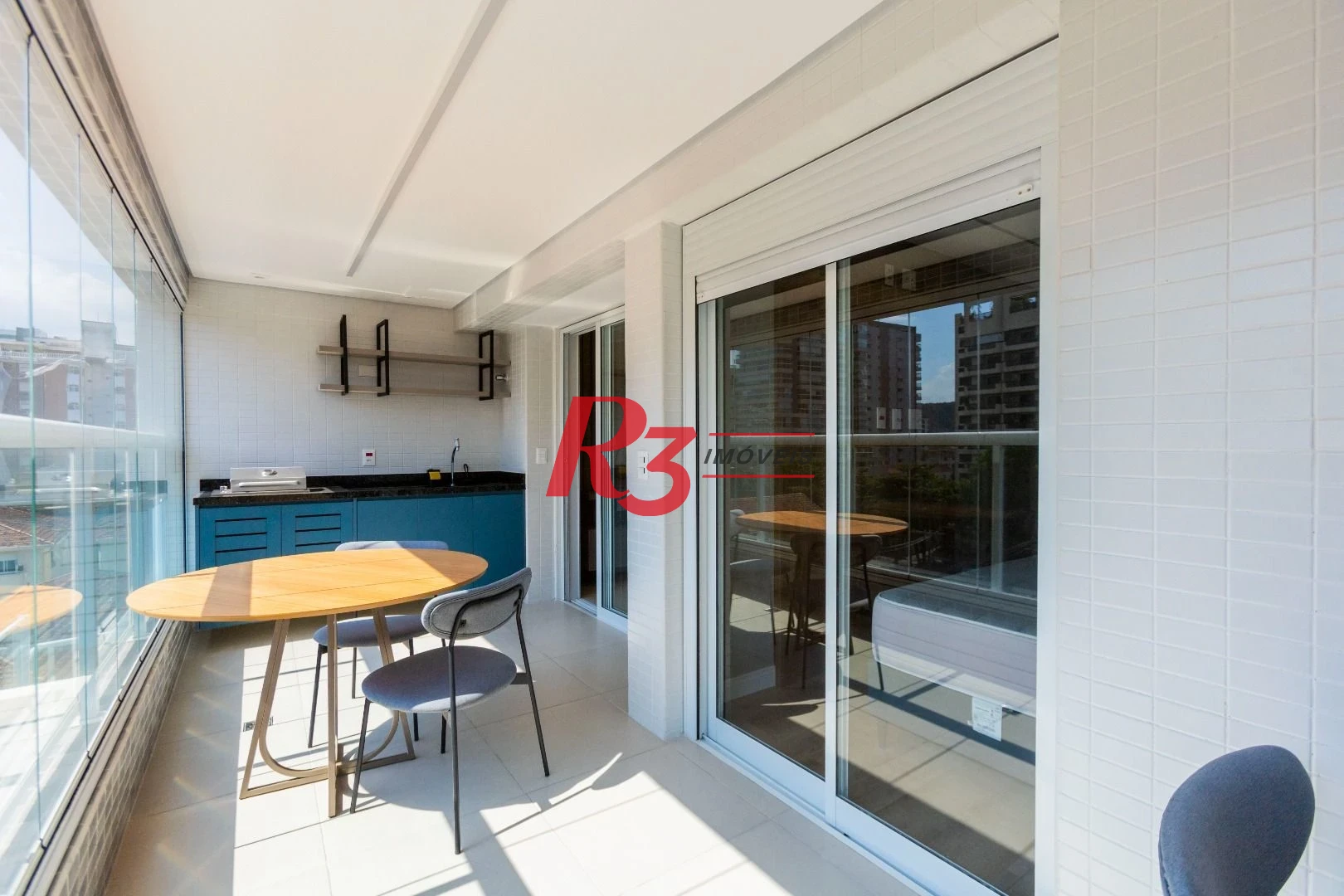 Apartamento com 1 dormitório para alugar, 66 m² por R$ 7.000,02/mês - Vila Rica - Santos/SP