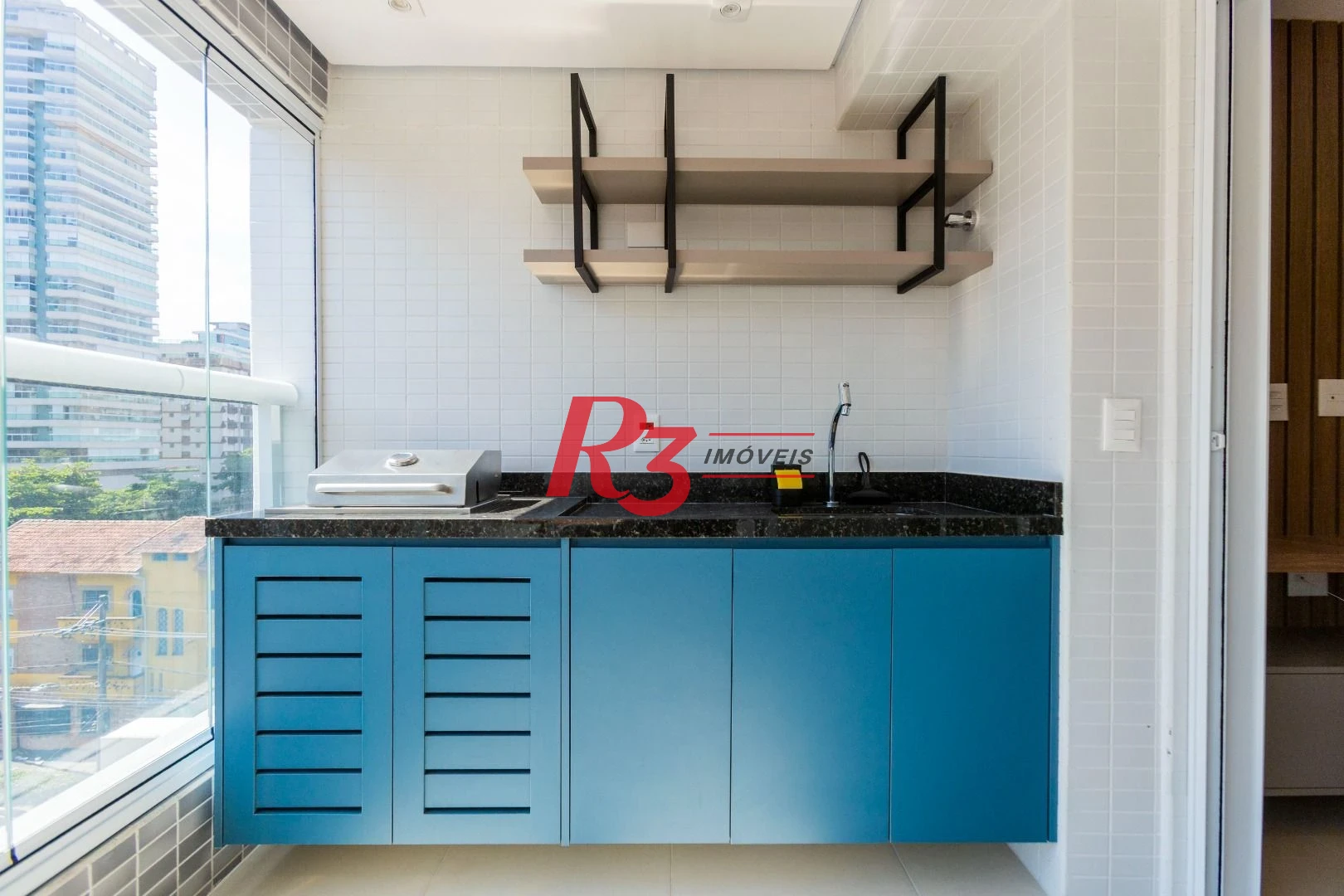 Apartamento com 1 dormitório para alugar, 66 m² por R$ 7.000,02/mês - Vila Rica - Santos/SP