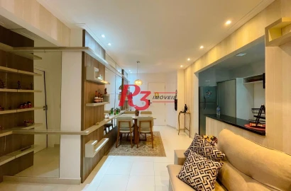 Apartamento com 1 dormitório à venda, 57 m² por R$ 690.000,00 - Ponta da Praia - Santos/SP