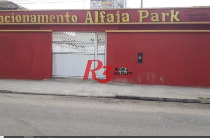 Terreno para alugar, 438 m² por R$ 7.380,00/mês - Embaré - Santos/SP