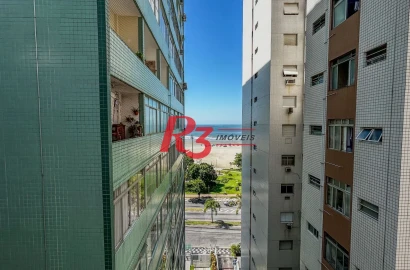 Apartamento com 1 dormitório para alugar, 50 m² por R$ 4.500,00/mês - José Menino - Santos/SP