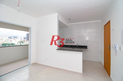 Apartamento com 2 dormitórios à venda, 59 m² por R$ 495.000,00 - Macuco - Santos/SP