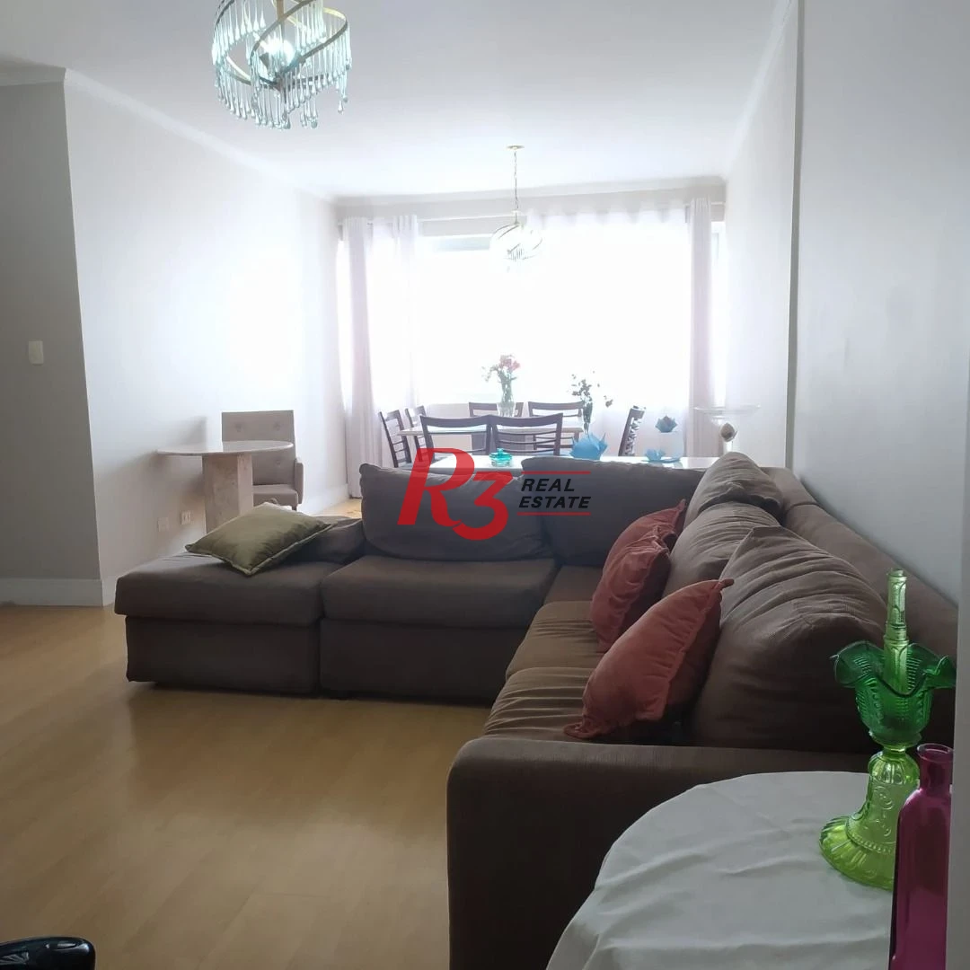 Apartamento com 3 dormitórios à venda, 188 m² por R$ 1.600.000,00 - Boqueirão - Santos/SP