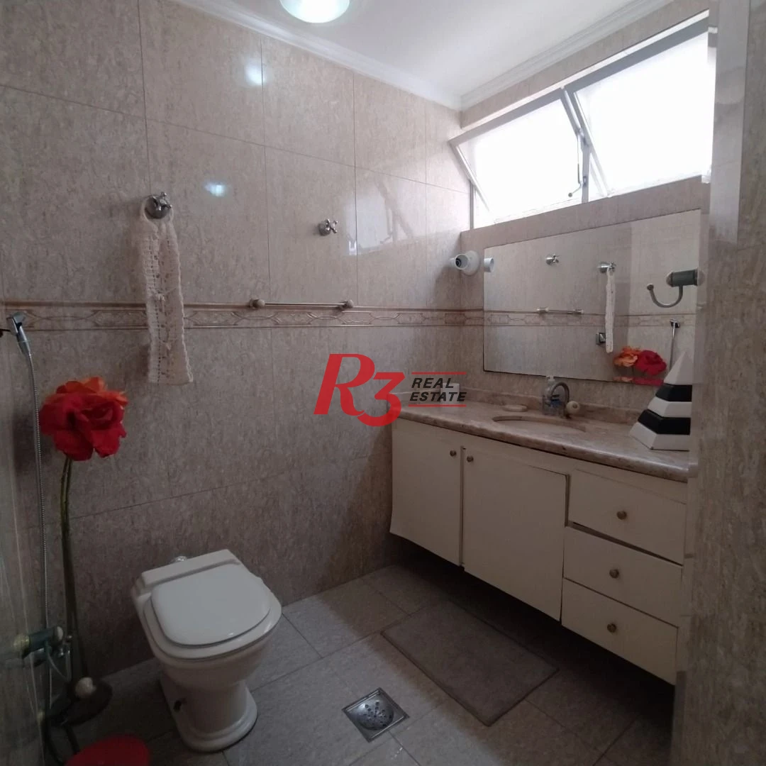 Apartamento com 3 dormitórios à venda, 188 m² por R$ 1.600.000,00 - Boqueirão - Santos/SP