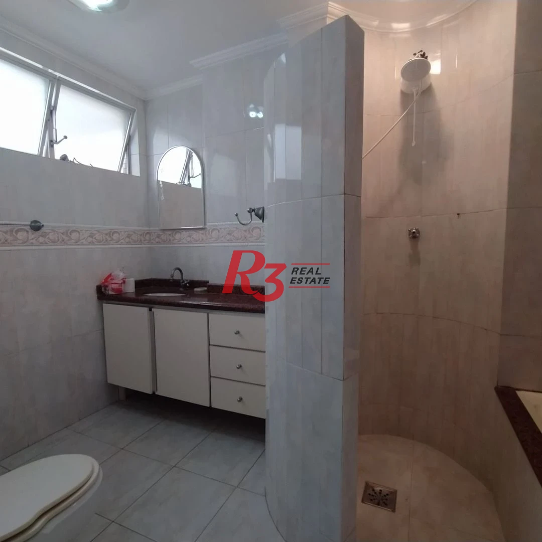 Apartamento com 3 dormitórios à venda, 188 m² por R$ 1.600.000,00 - Boqueirão - Santos/SP
