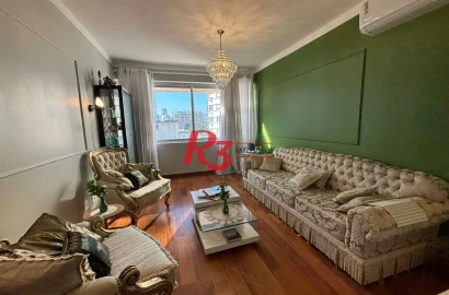 Apartamento com 3 dormitórios à venda, 188 m² por R$ 1.600.000,00 - Boqueirão - Santos/SP