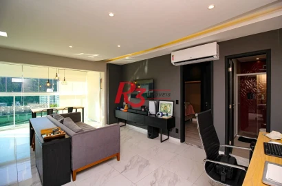 Apartamento com 1 dormitório para alugar, 48 m² por R$ 4.000,00/mês - José Menino - Santos/SP