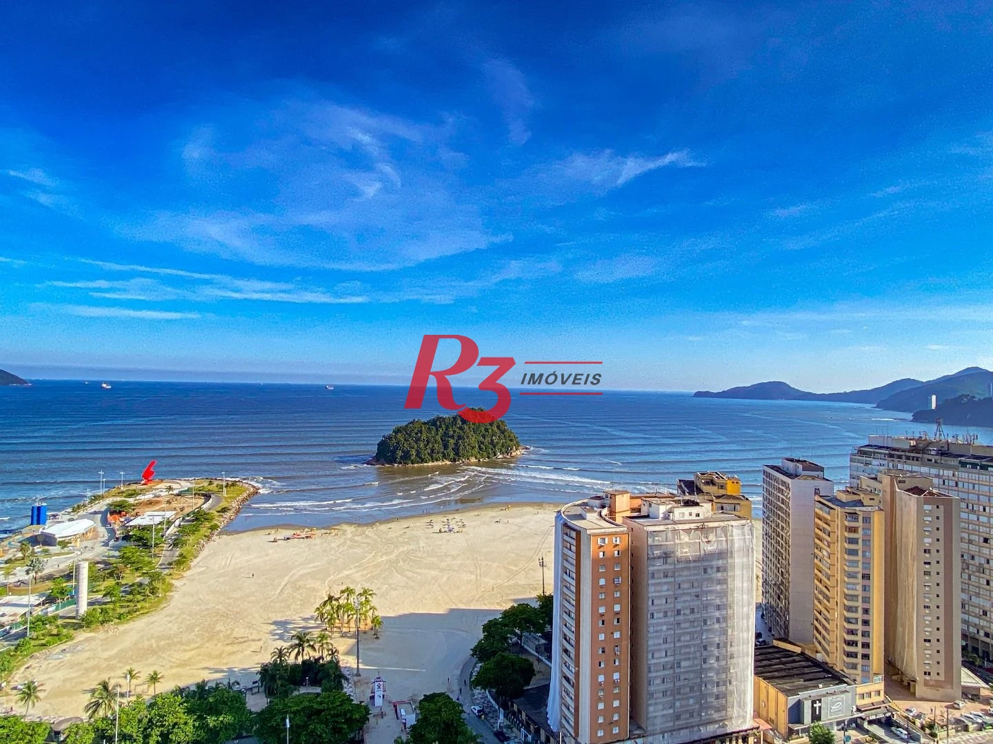 Apartamento com 1 dormitório para alugar, 48 m² por R$ 4.000,00/mês - José Menino - Santos/SP