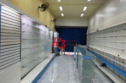 Loja, 154 m² - venda por R$ 800.000,00 ou aluguel por R$ 7.300,00/mês - Centro - Santos/SP
