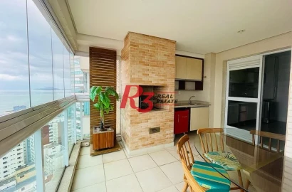 Apartamento com 4 dormitórios para alugar, 204 m² por R$ 24.000,00/mês - Embaré - Santos/SP