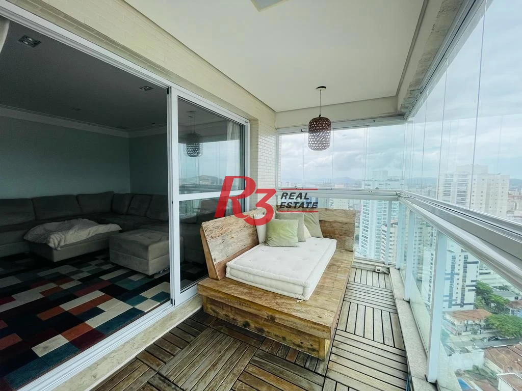 Apartamento com 4 dormitórios para alugar, 204 m² por R$ 24.000,00/mês - Embaré - Santos/SP