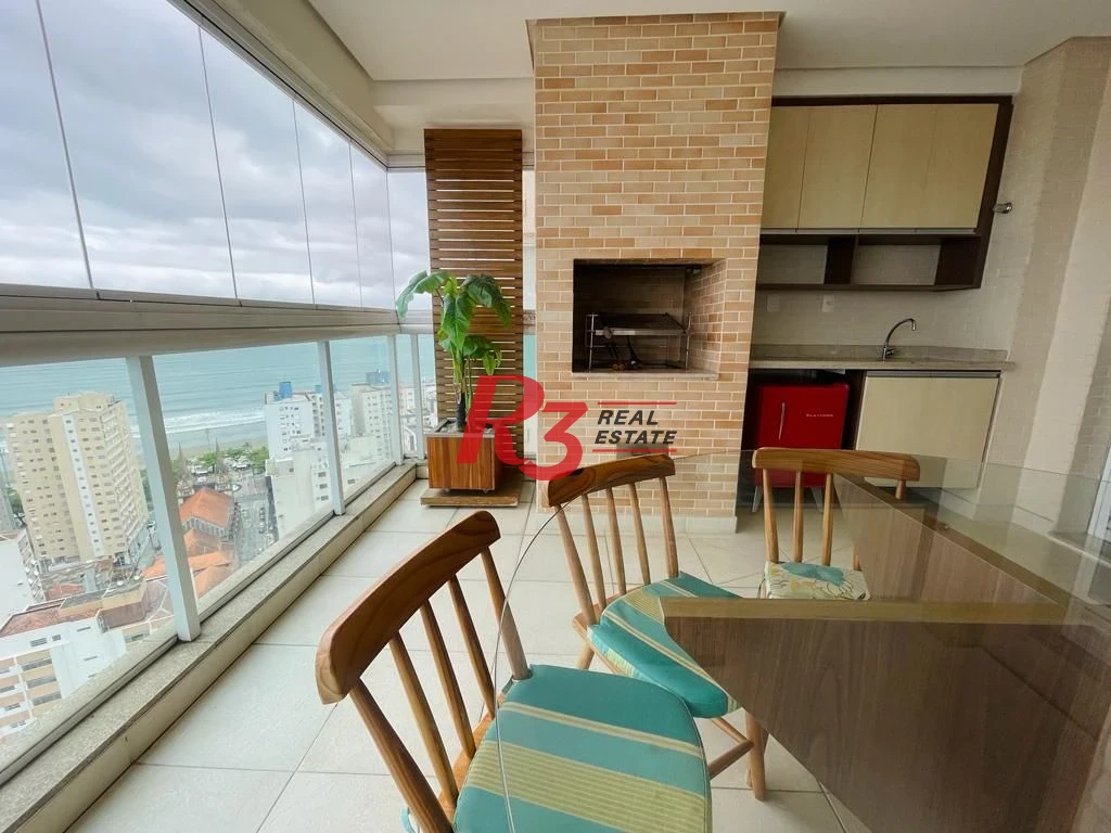 Apartamento com 4 dormitórios para alugar, 204 m² por R$ 24.000,00/mês - Embaré - Santos/SP