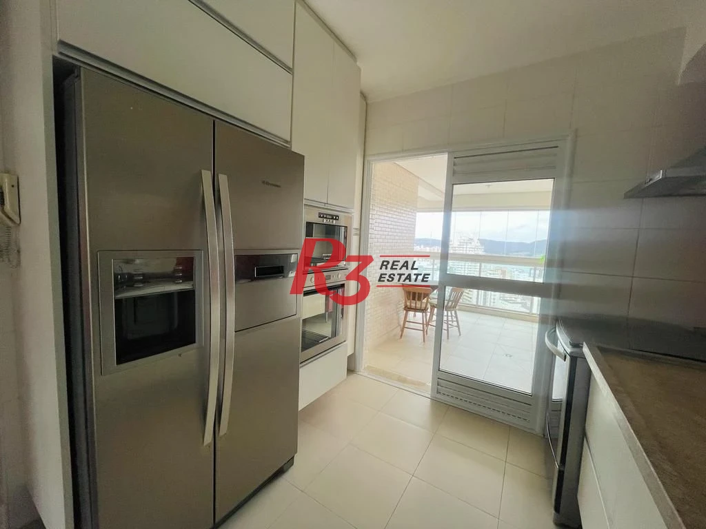 Apartamento com 4 dormitórios para alugar, 204 m² por R$ 24.000,00/mês - Embaré - Santos/SP