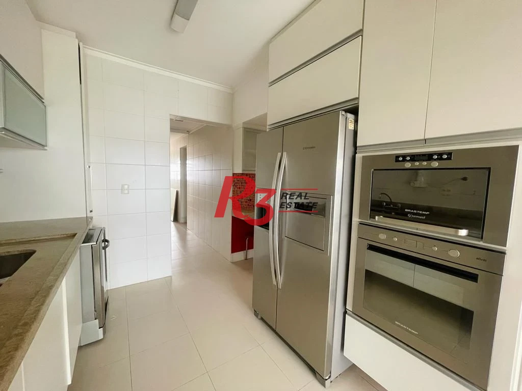 Apartamento com 4 dormitórios para alugar, 204 m² por R$ 24.000,00/mês - Embaré - Santos/SP