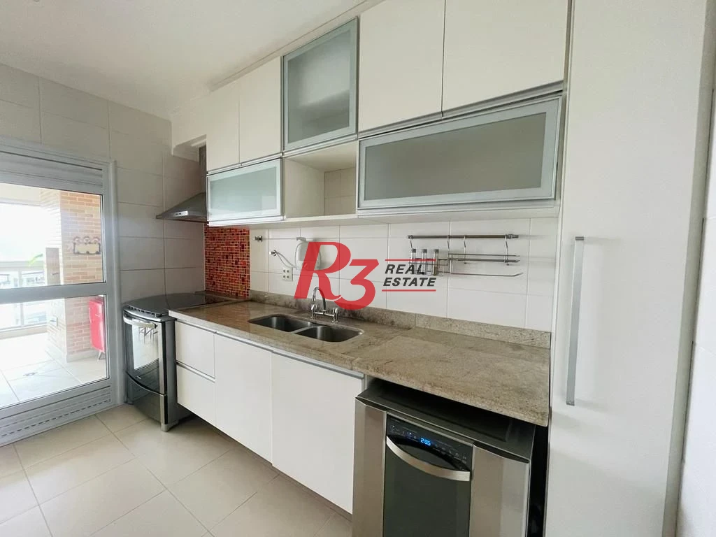 Apartamento com 4 dormitórios para alugar, 204 m² por R$ 24.000,00/mês - Embaré - Santos/SP