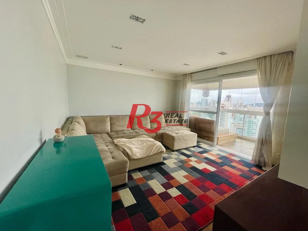 Apartamento com 4 dormitórios para alugar, 204 m² por R$ 24.000,00/mês - Embaré - Santos/SP