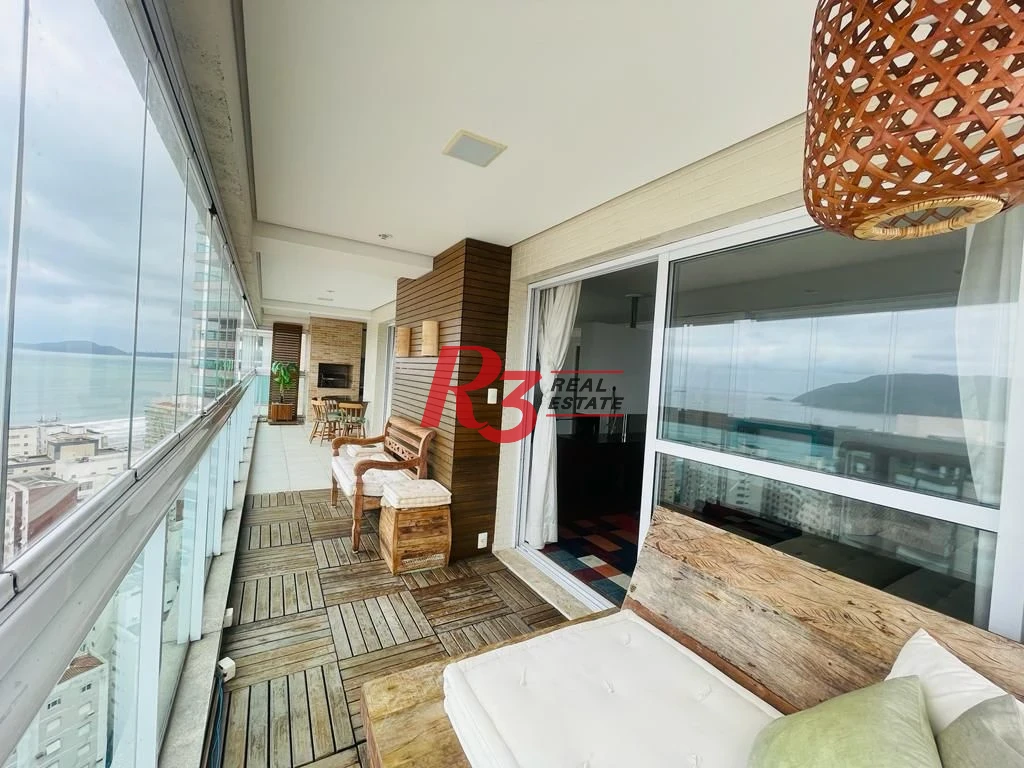 Apartamento com 4 dormitórios para alugar, 204 m² por R$ 24.000,00/mês - Embaré - Santos/SP