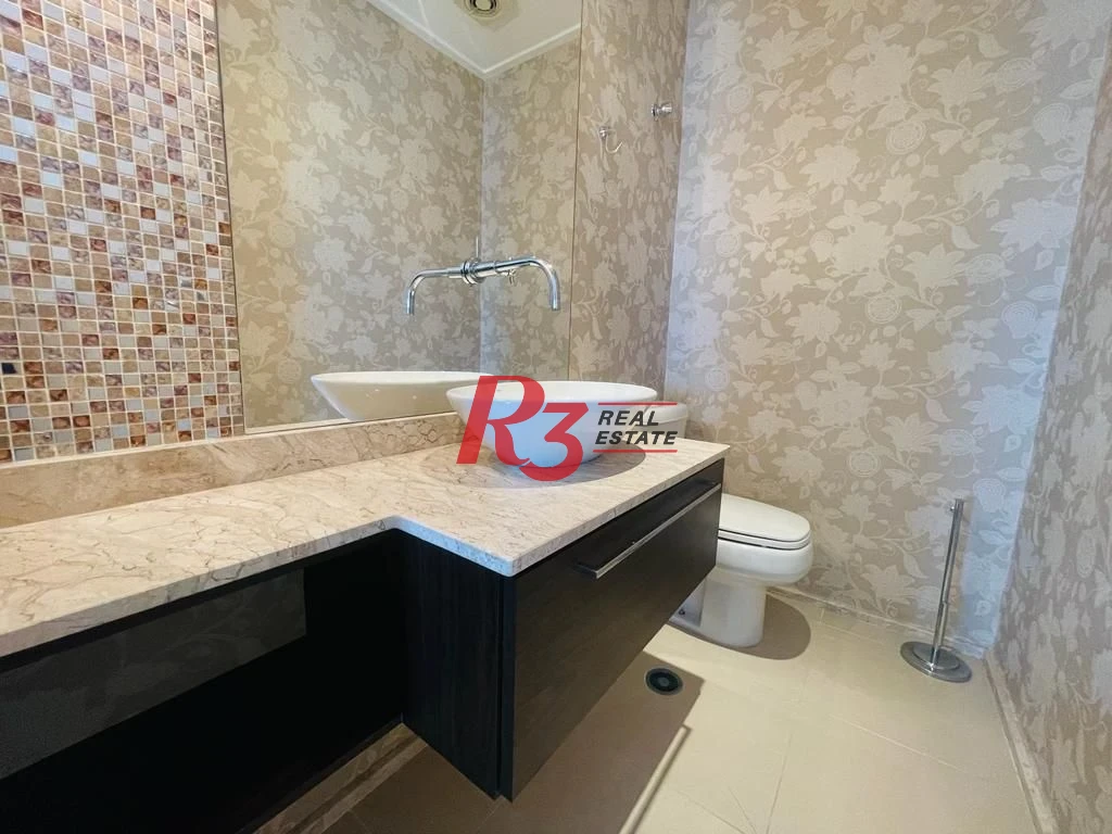 Apartamento com 4 dormitórios para alugar, 204 m² por R$ 24.000,00/mês - Embaré - Santos/SP