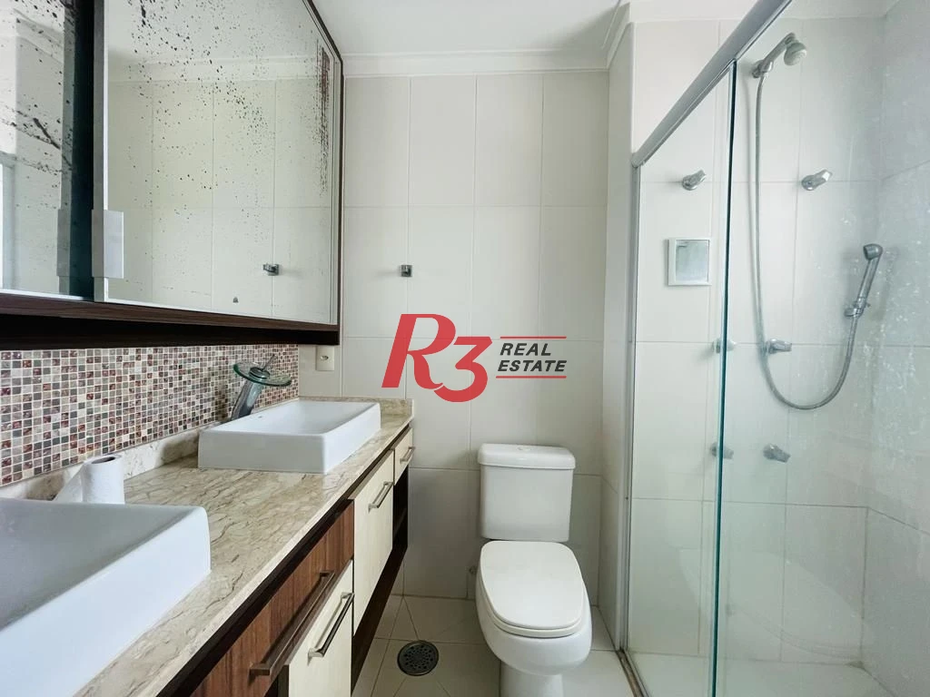 Apartamento com 4 dormitórios para alugar, 204 m² por R$ 24.000,00/mês - Embaré - Santos/SP
