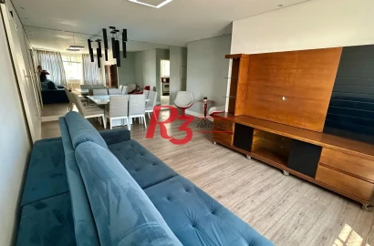 Apartamento com 3 dormitórios, 132 m² - venda por R$ 1.070.000,00 ou aluguel por R$ 7.200,00/mês - Pompéia - Santos/SP