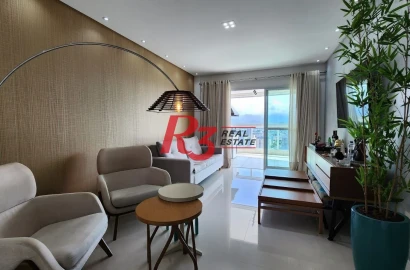 Apartamento com 3 dormitórios à venda, 124 m² por R$ 1.950.000,00 - Boqueirão - Santos/SP