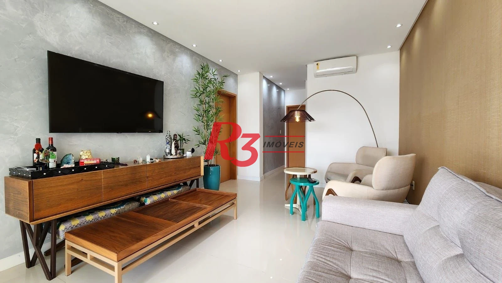Apartamento com 3 dormitórios à venda, 124 m² por R$ 1.950.000,00 - Boqueirão - Santos/SP