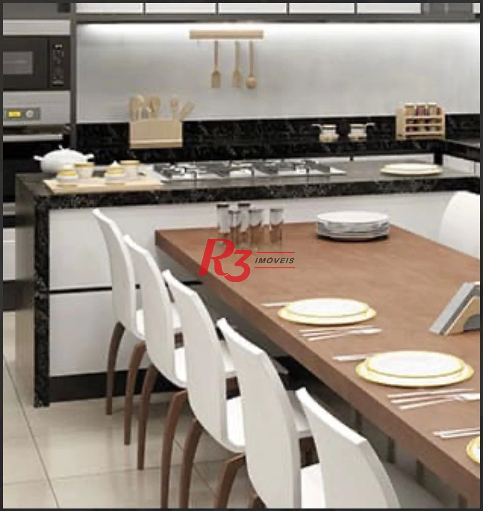 Apartamento com 3 dormitórios à venda, 124 m² por R$ 1.950.000,00 - Boqueirão - Santos/SP