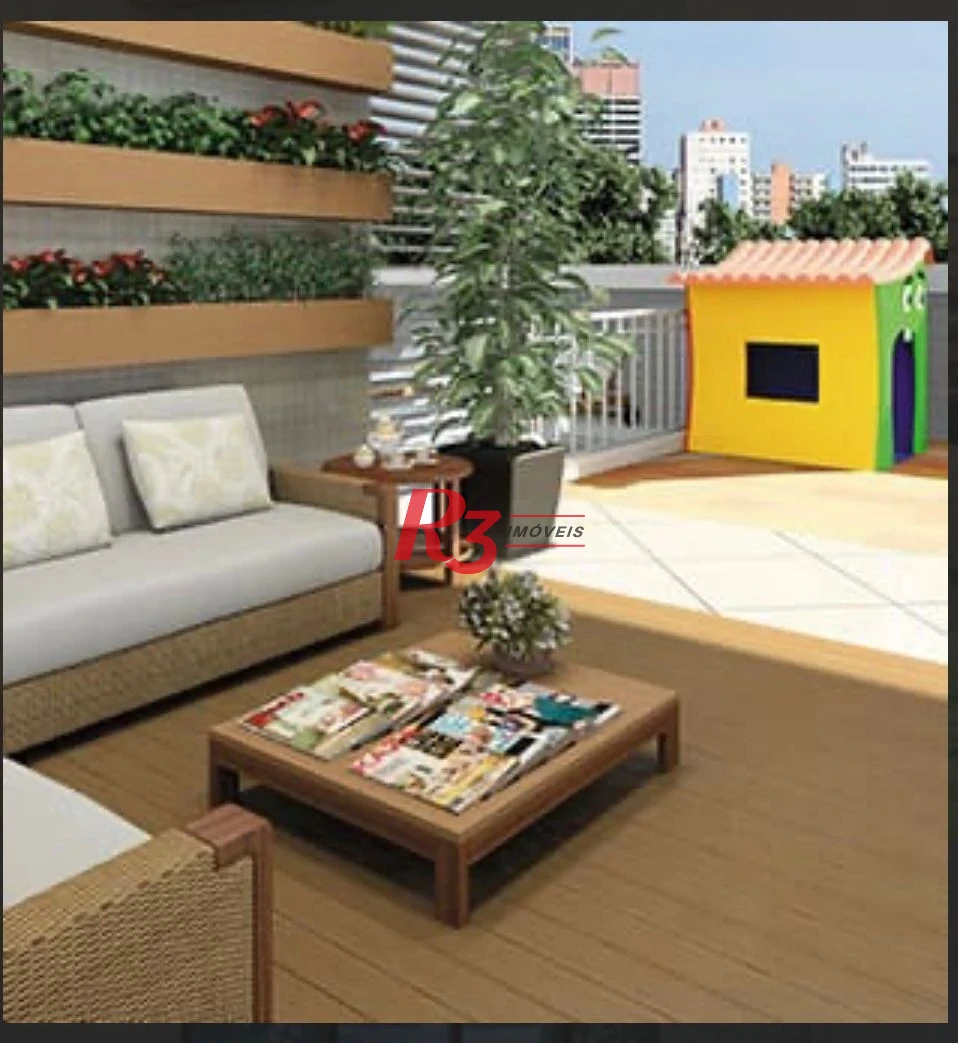 Apartamento com 3 dormitórios à venda, 124 m² por R$ 1.950.000,00 - Boqueirão - Santos/SP
