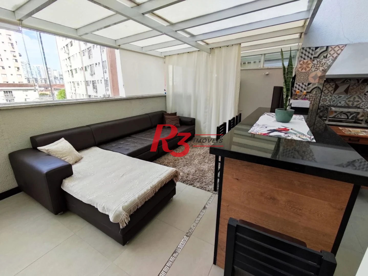 Apartamento Garden com 2 dormitórios à venda, 154 m² por R$ 1.379.000,00 - Campo Grande - Santos/SP