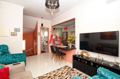 Casa com 2 dormitórios à venda, 100 m² por R$ 750.000,00 - Gonzaga - Santos/SP