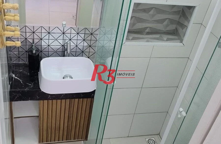 Apartamento com 1 dormitório à venda, 55 m² por R$ 532.000,00 - Boqueirão - Santos/SP