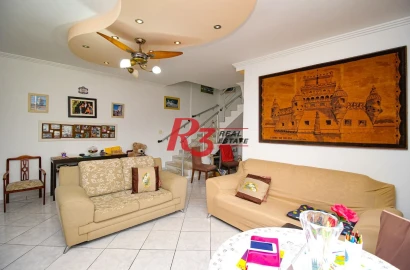 Cobertura com 3 dormitórios à venda, 307 m² por R$ 1.235.000,00 - Gonzaga - Santos/SP